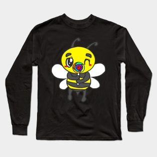 Bumblebee for fat Funny gift bee love for animals Long Sleeve T-Shirt